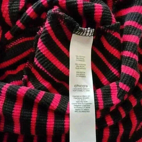 Zenergy by Chicos waffle knit cowl neck size 2 - Picture 8 of 8